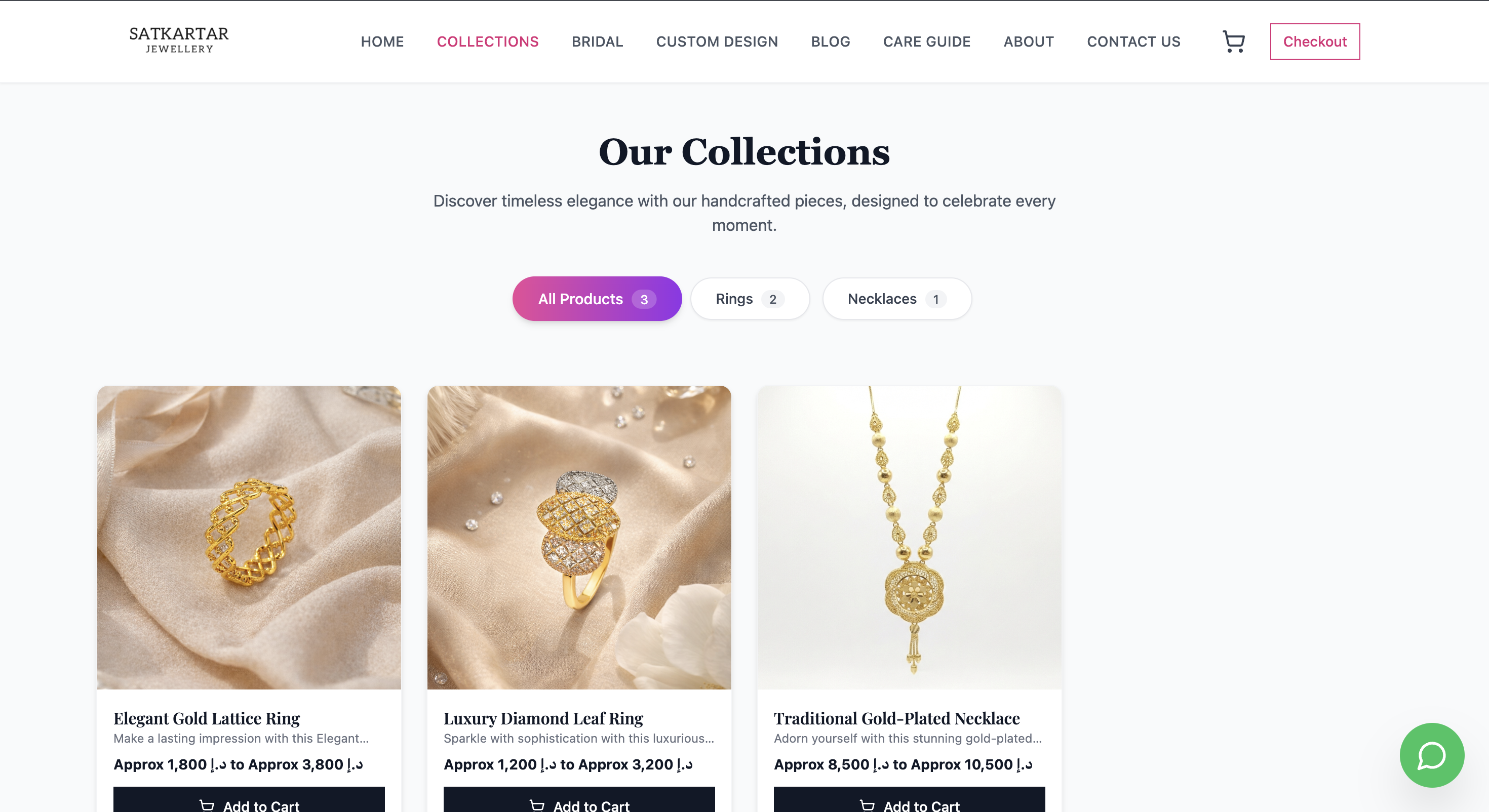 How we helped Satkartar Jewellery showcase their handcrafted collections with elegant product displays, smart filtering, and a streamlined checkout — a digital storefront built to convert.
